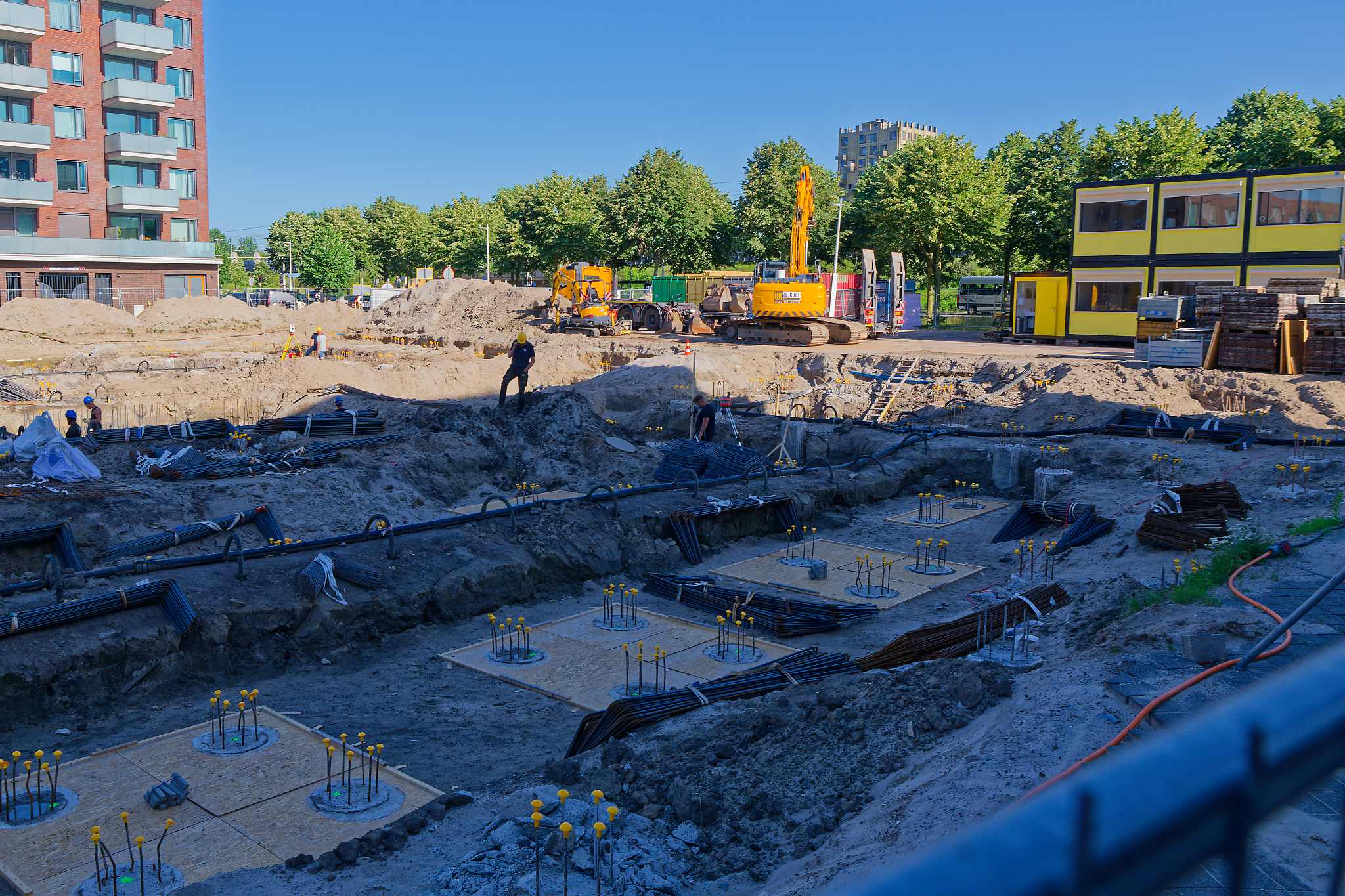 Bouwplaats Circulus Utrecht Pablo Picassostraat – Semana 27, 2026: encepados fraguados y excavación continúa en Circulus Utrecht