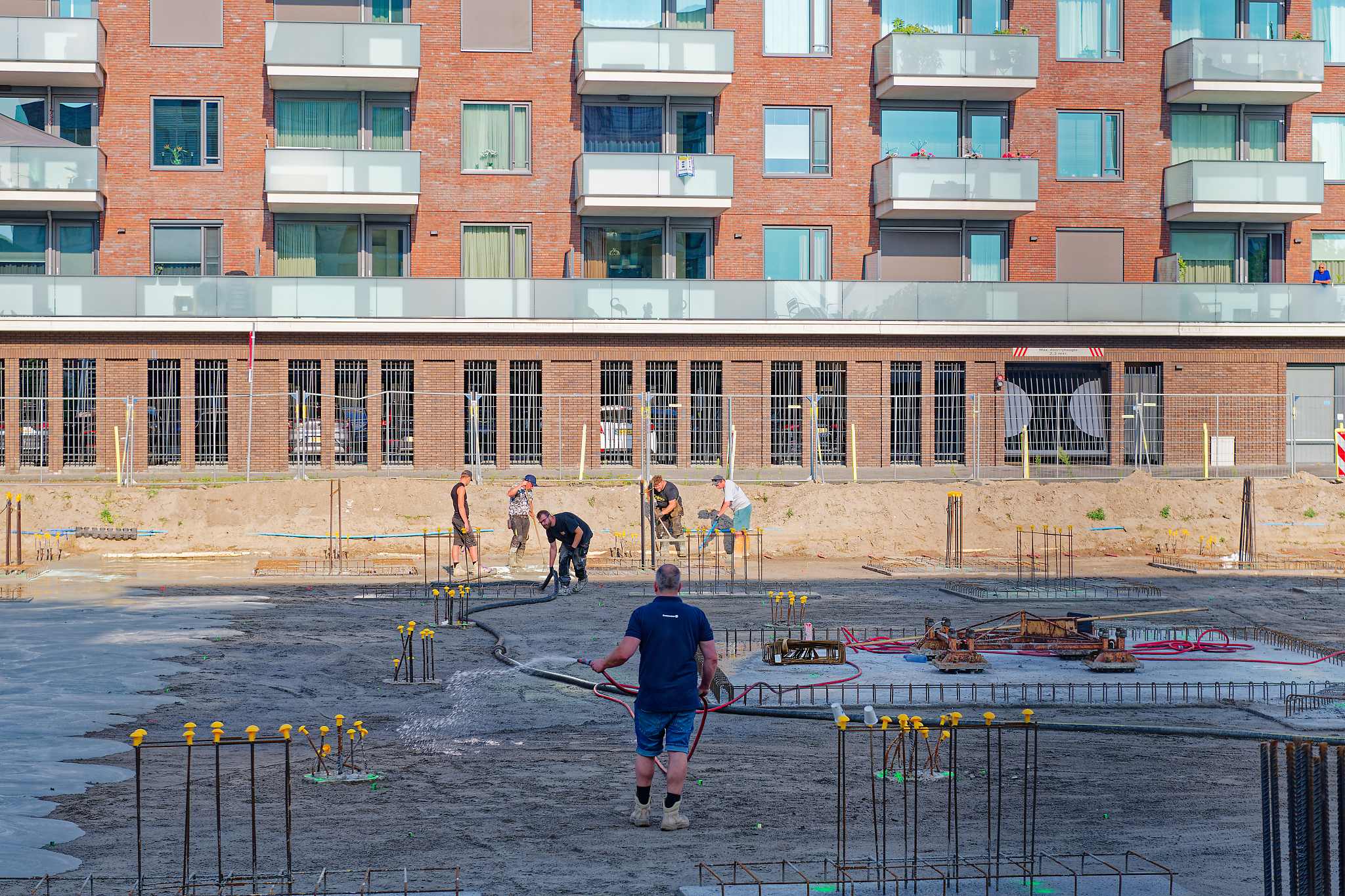 Bouwplaats Circulus Utrecht Pablo Picassostraat – Semana 31, 2026: la cuadrícula de encepados se completa, zanja y losa de planta baja vertida en Circulus Utrecht